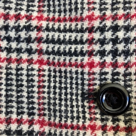 Appleseed’s Vintage Wool Blazer Buttonfront Houndstooth Jacket Classic Tailored - Picture 14 of 16